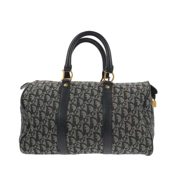 CHRISTIAN DIOR Bowling Handbag in Blue Fabric - Picture 3 of 13